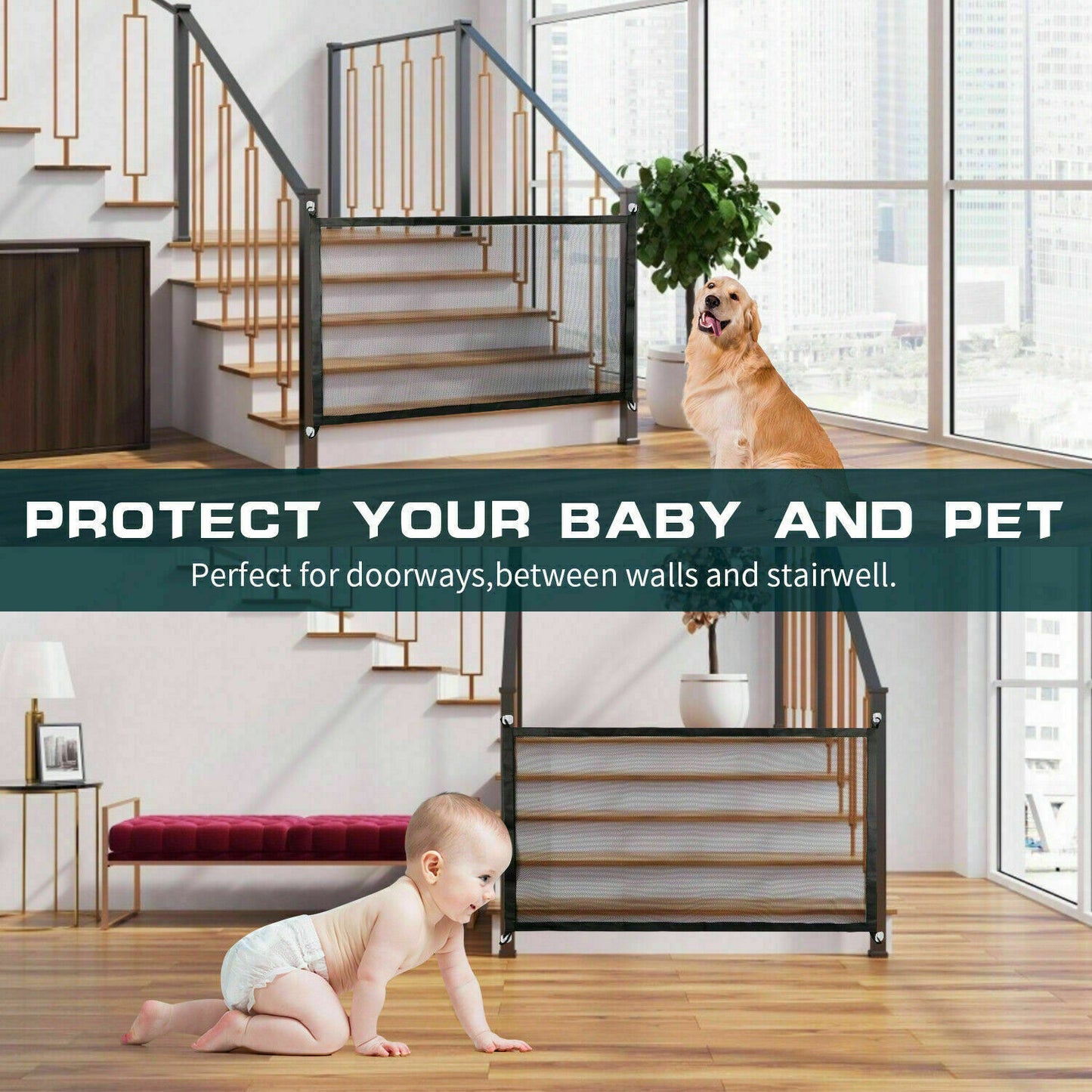 Dog Cat Baby Safety Gate