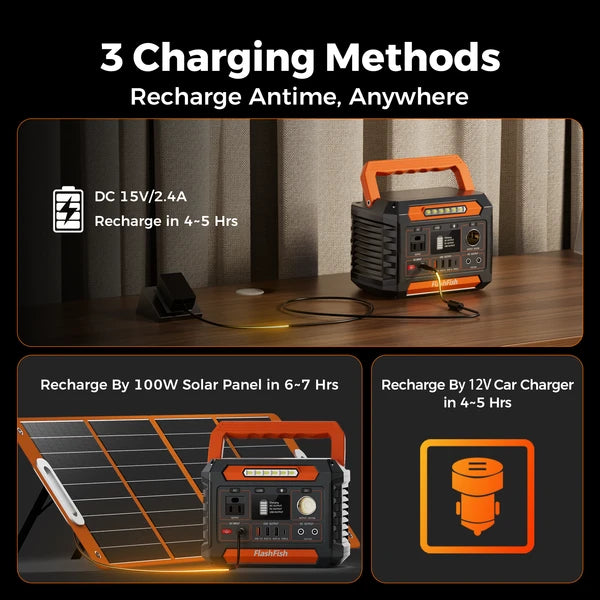 200W Portable Solar Power Station Battery