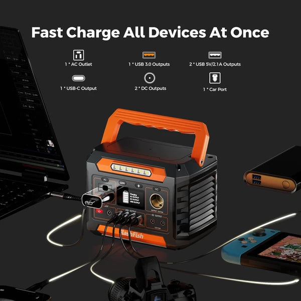 200W Portable Solar Power Station Battery